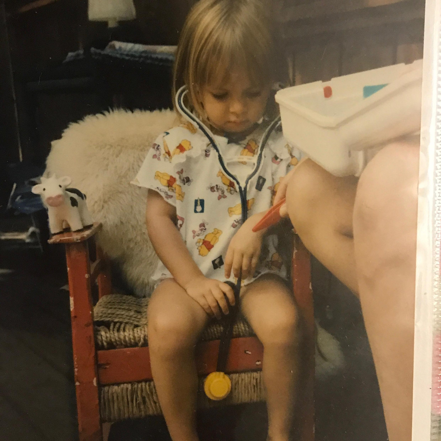 4-year-old Jessica realizing that the chair may be in cardiac arrest