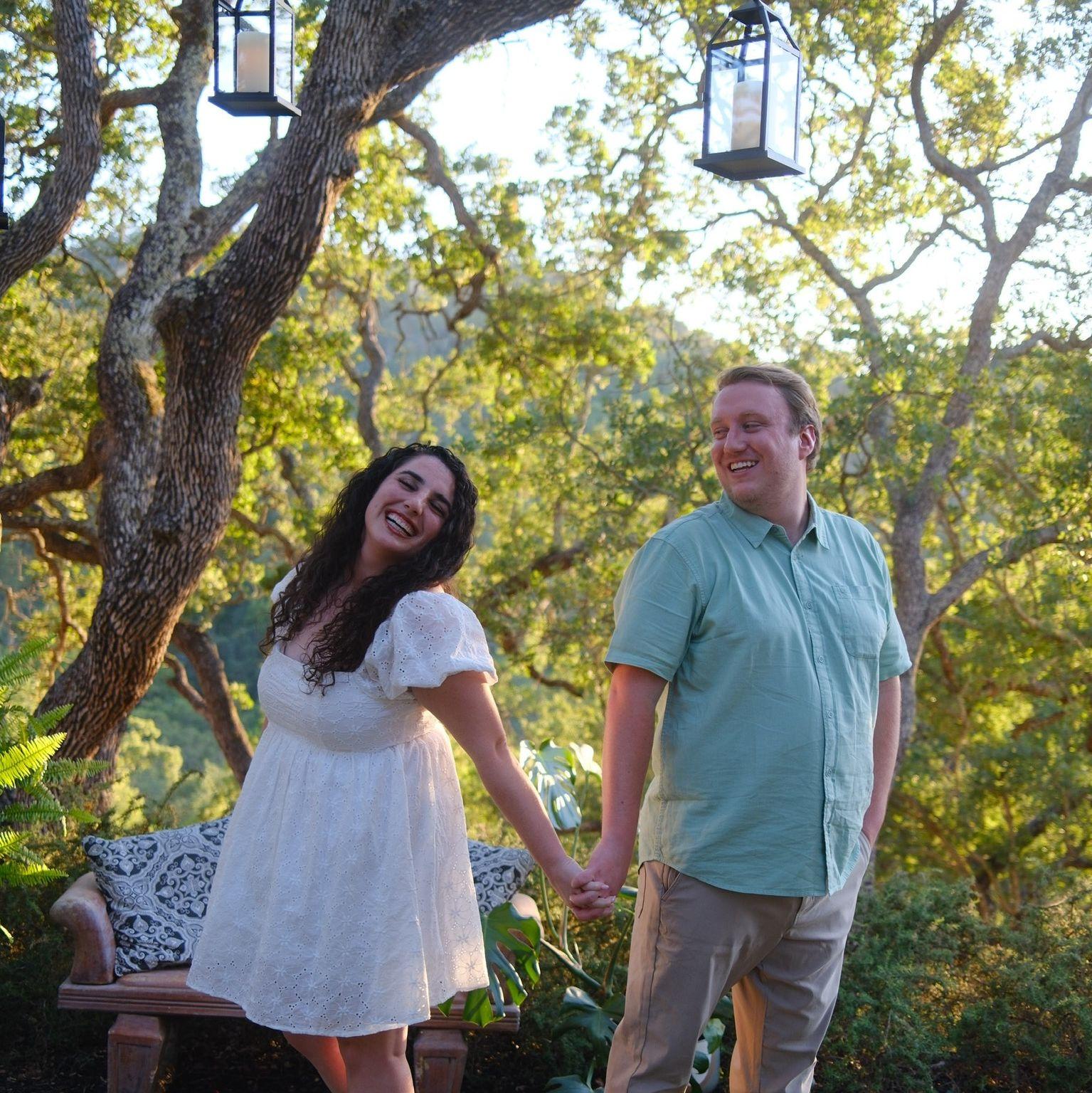 Our engagement party in San Jose.