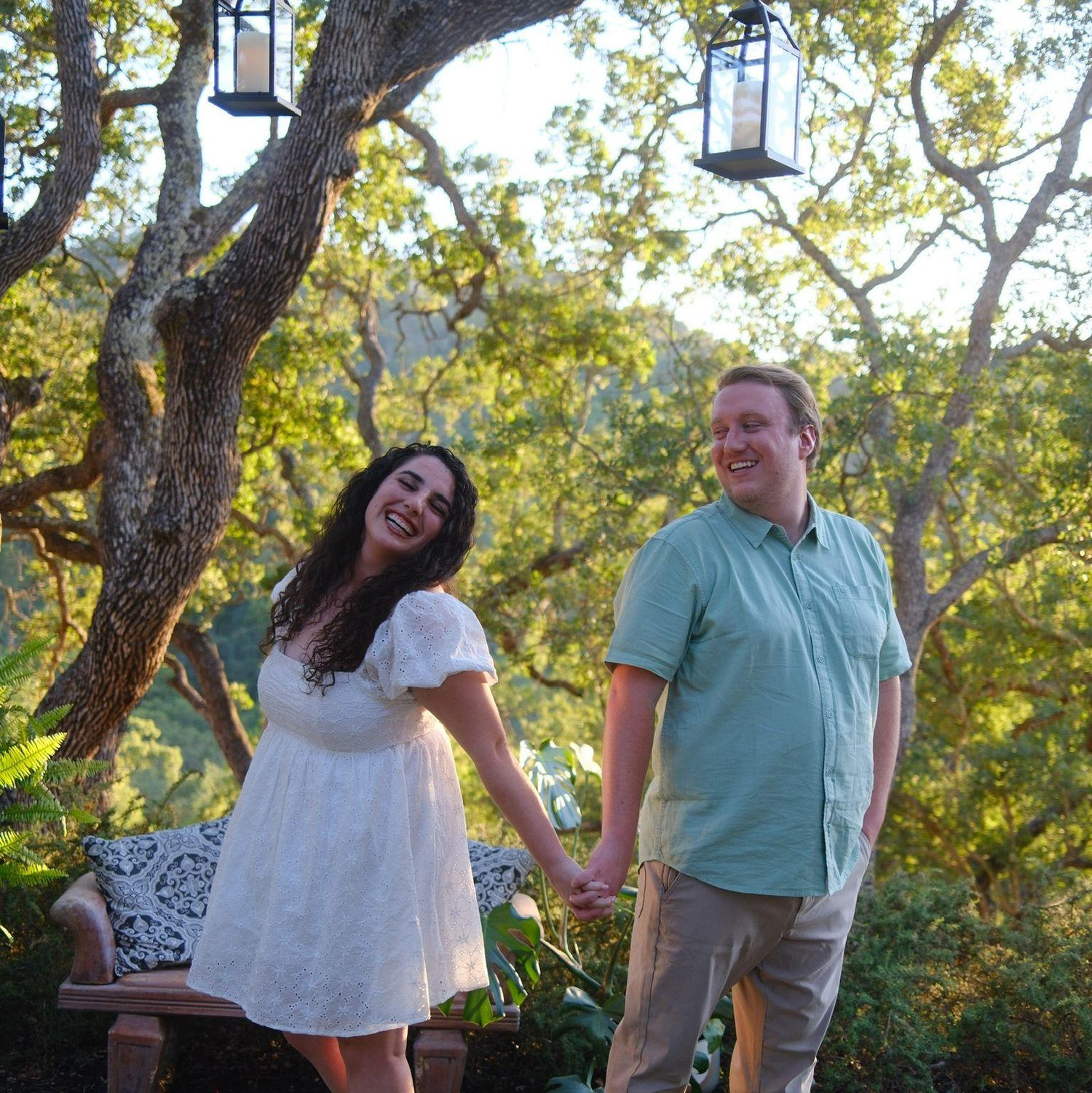 Our engagement party in San Jose.