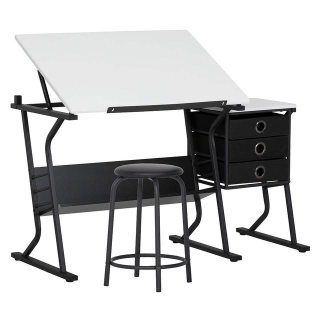 Studio Designs Eclipse 2-Piece Drafting Table & Stool Set