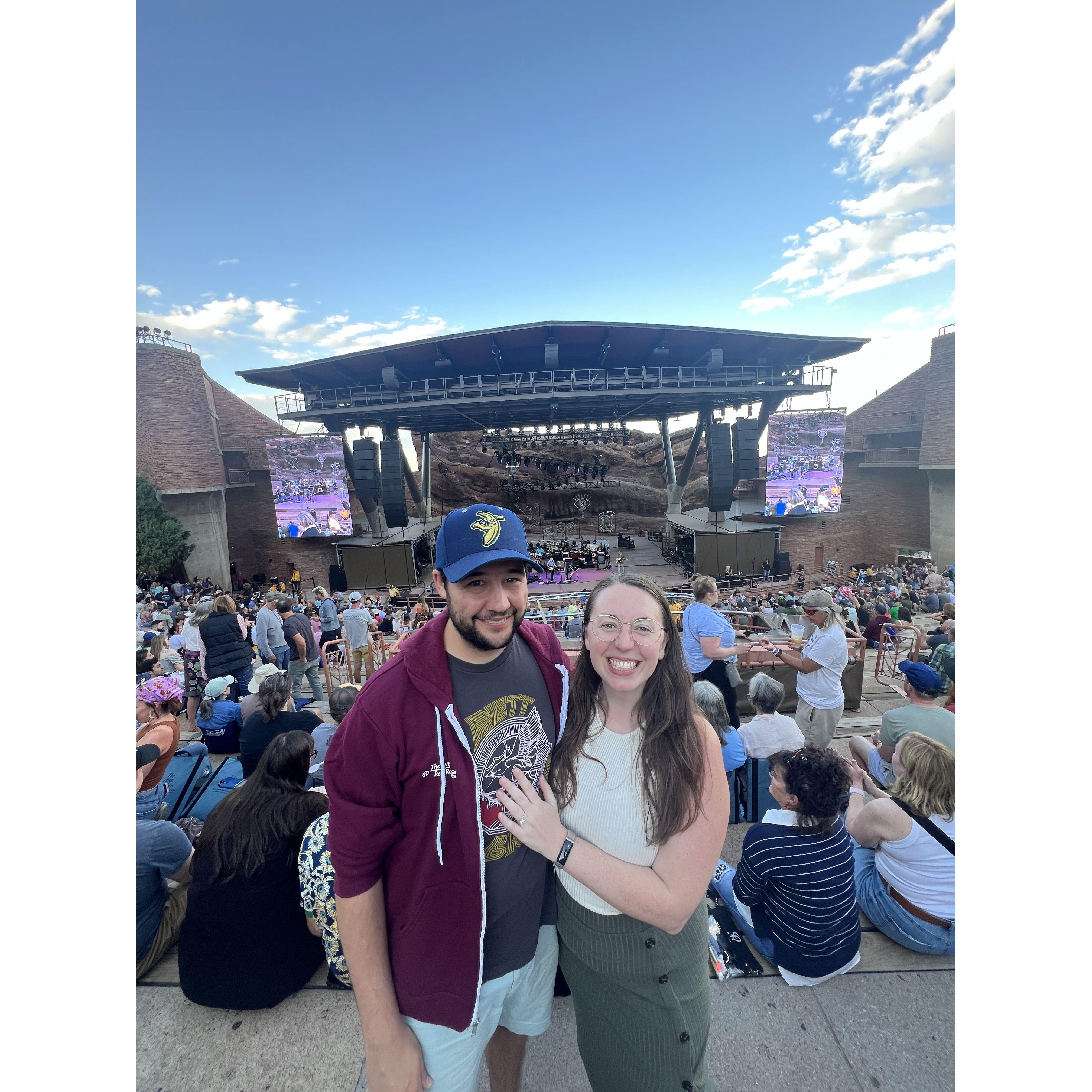 Avett Brothers concert at Red Rocks in Colorado, July 2024