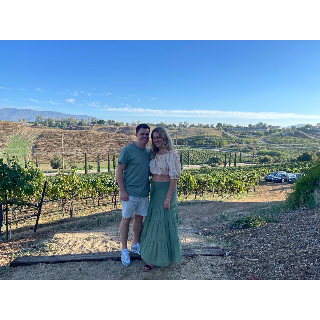Chris' first time to California. We were meeting JD in Temecula.