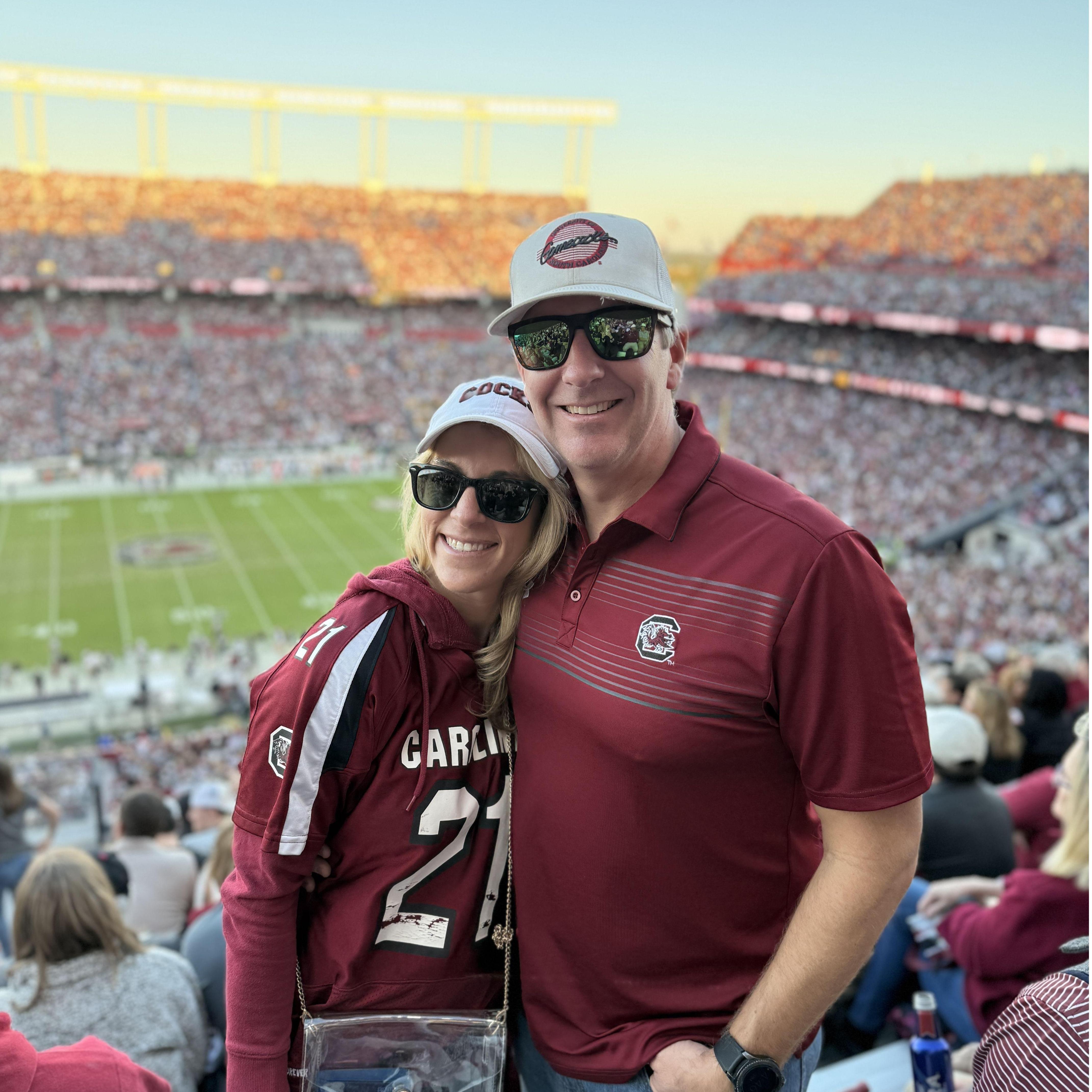 Gamecocks game the weekend of our engagement.