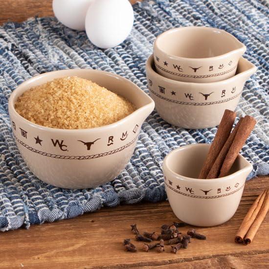 West Creation Branded Ceramic Measuring Cups