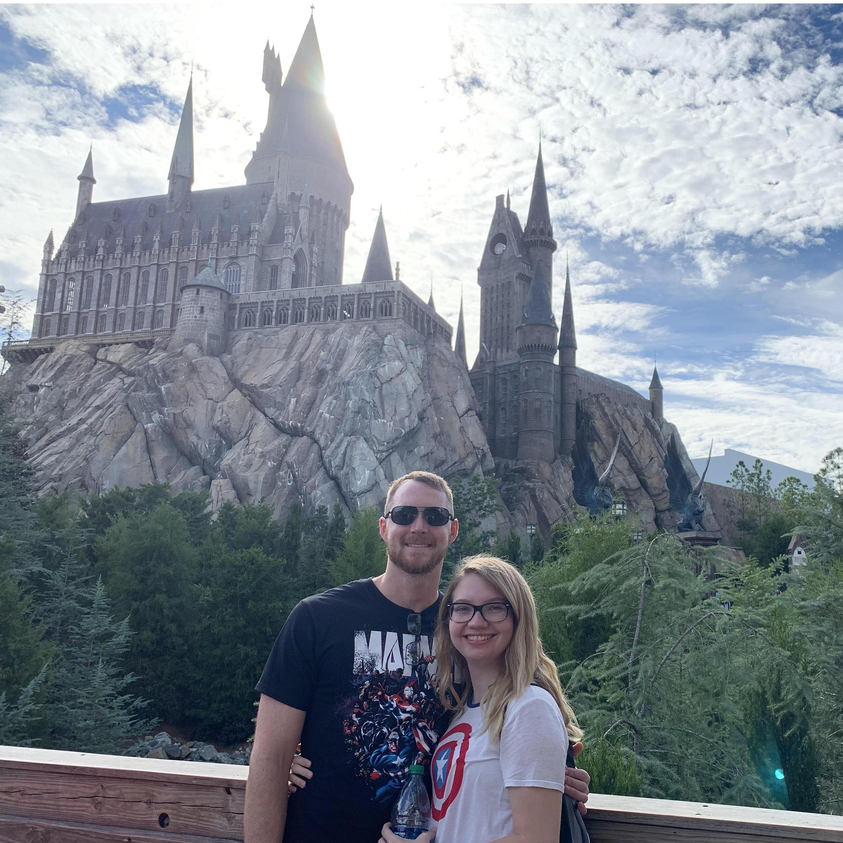At Hogwarts in the Wizarding World of Harry Potter!