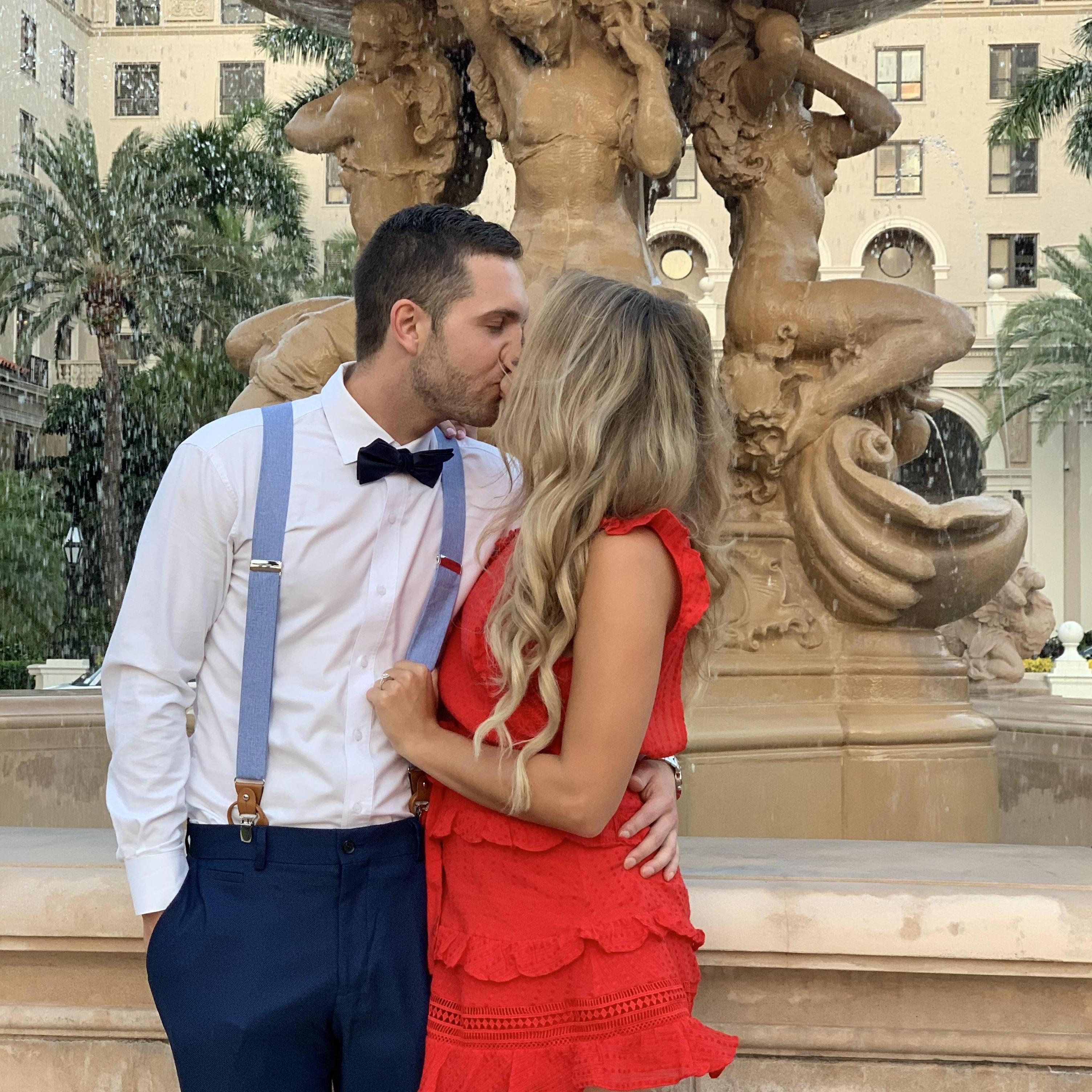 A kiss to seal the deal.