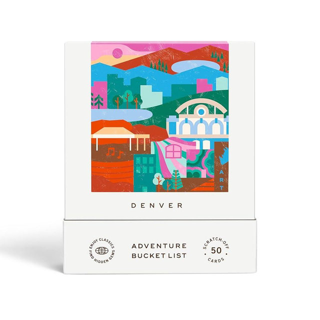 Reach International Outfitters Denver Adventure Bucket List: 50 Scratch-Off Cards for Outdoor Activities, Tourist Attractions, and Road Trips - Perfect Travel Gift and Guide for Exploring Denver