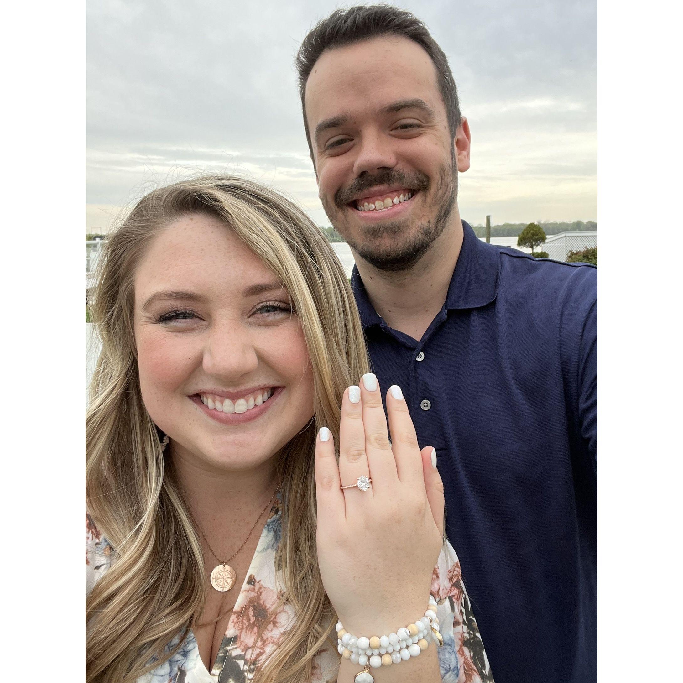 When we got engaged!