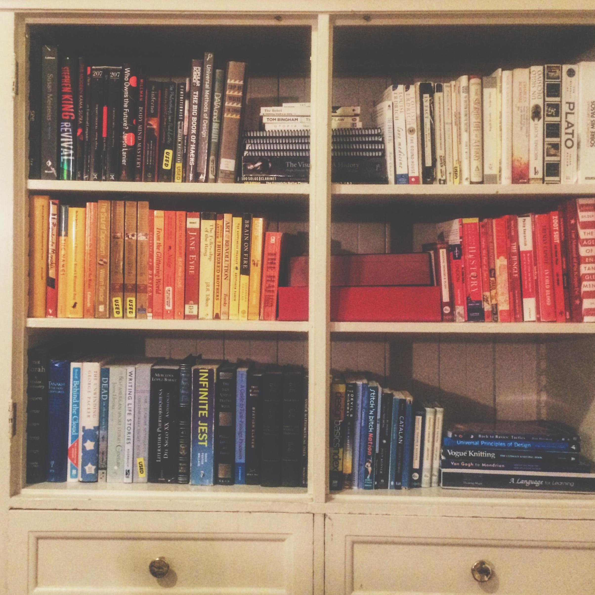 Color coded books :)