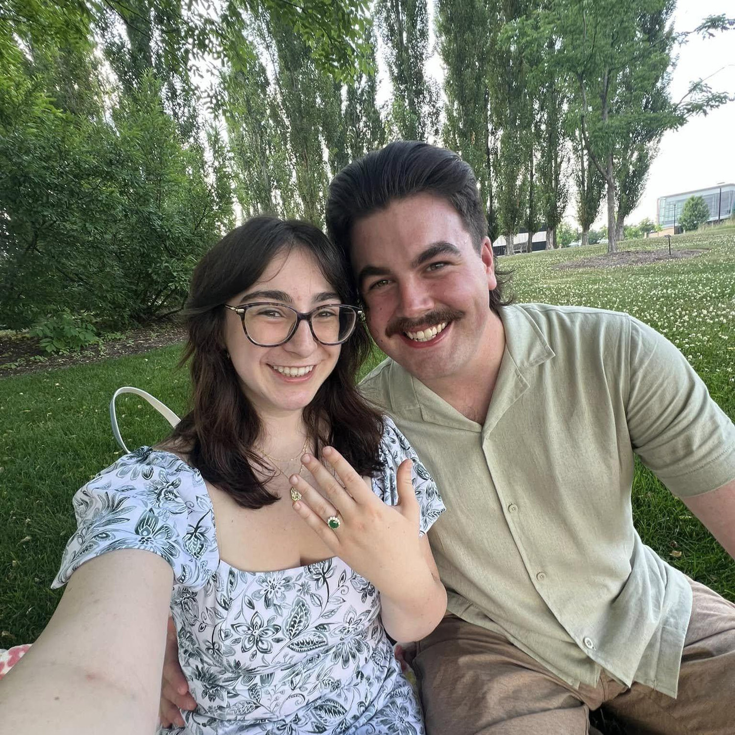 Our first picture as an engaged couple :)