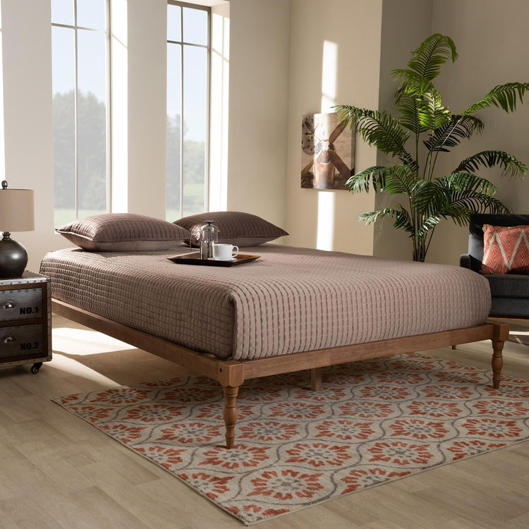Baxton Studio, Iseline Modern and Contemporary Platform Bed Frame