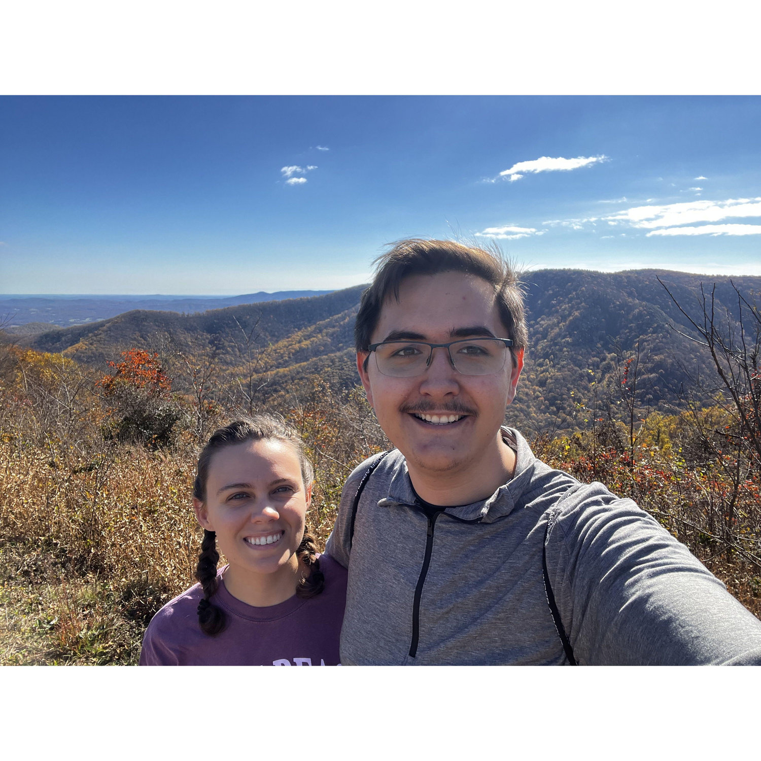 Hiking in Floyd, VA, fall 2024
