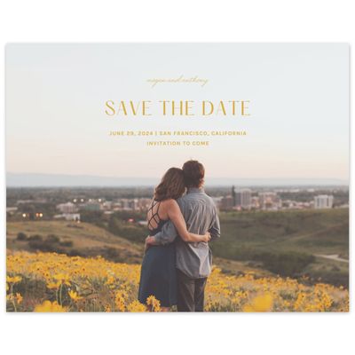 Mustard, Yellow Wedding Digital Save the Date - Girard Photo
