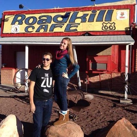 On first road trip to New Mexico with Leah Fuller 2013