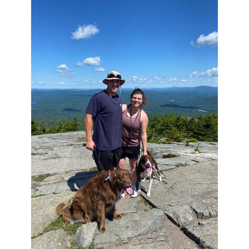 In 2022, the family decided hiking in NH is fun. As long as John carries the backpack and Torey complains the whole way up.