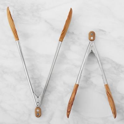 Williams Sonoma Tongs, Olivewood, Set of 2