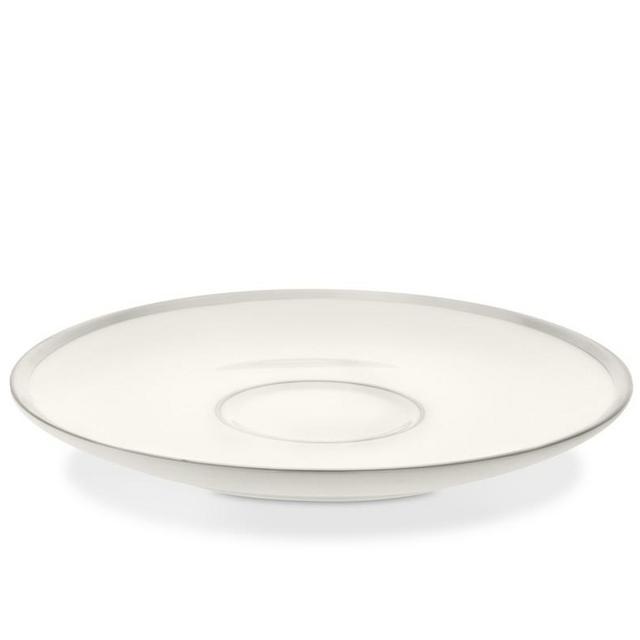 Pickard Signature Plain Margaret Teacup Saucer, Platinum