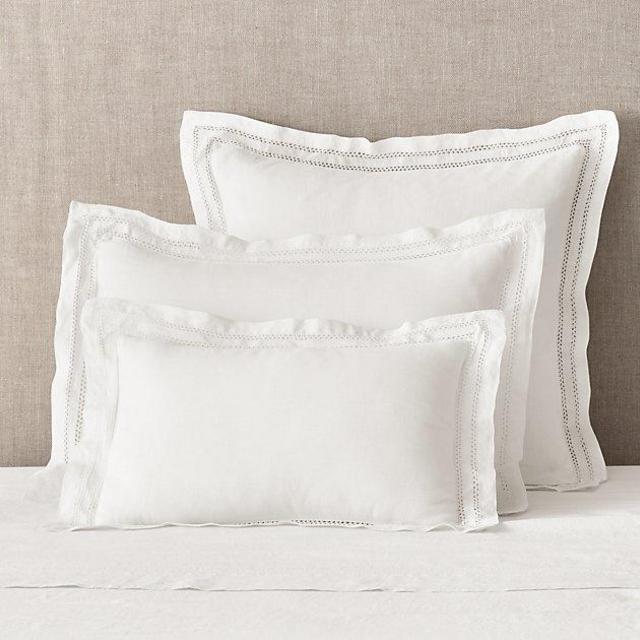 Belgian Linen Vintage Hemstitch Sham