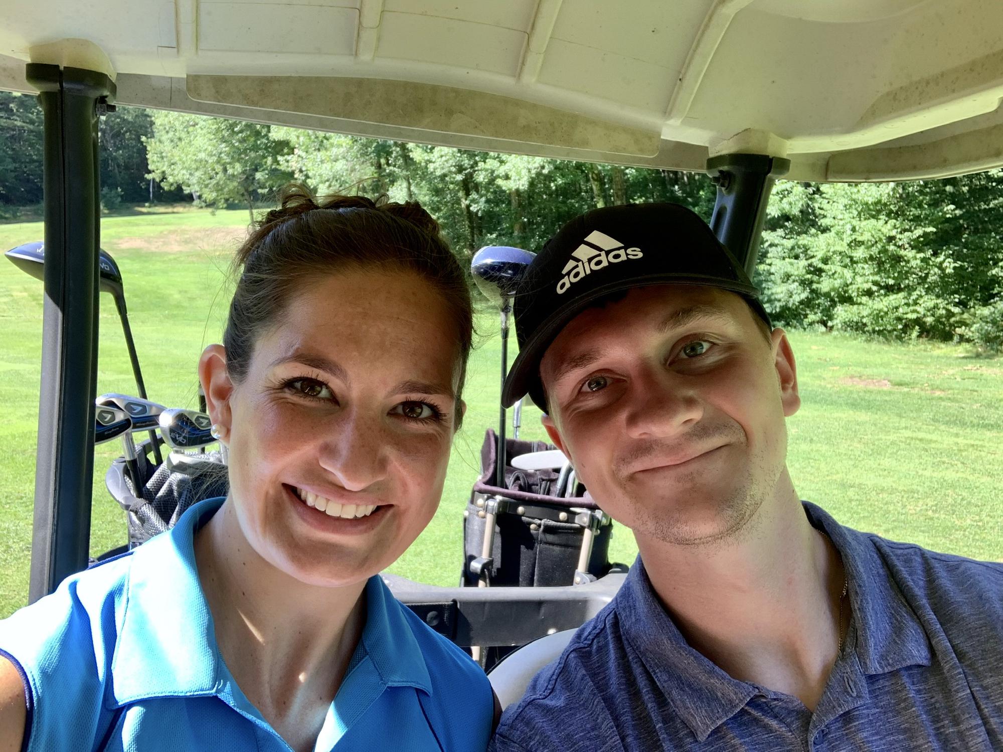 We love golfing together