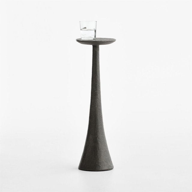 Obsidian Cast Aluminum 8" Drink Table