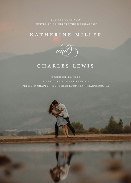 Willow Photo | White | Zola Wedding Invitations