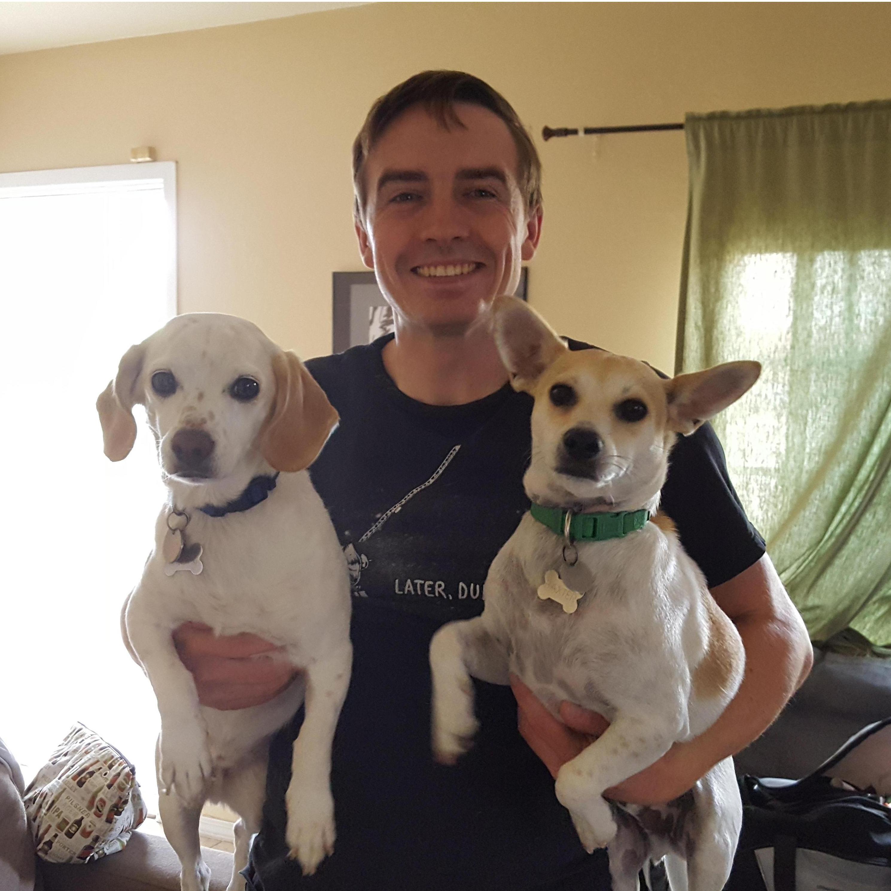 2 pups, 1 Ed