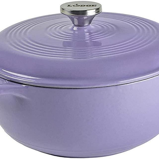 Lodge Enameled Cast Iron Dutch Oven, 3 Qt, Lilac