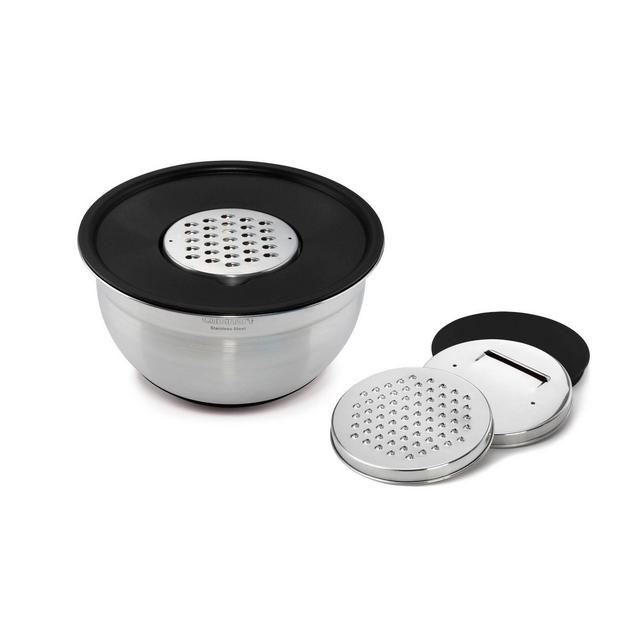 Cuisinart Stainless Steel Mixing Bowl and Graters with Cover - CTG-00-MBG