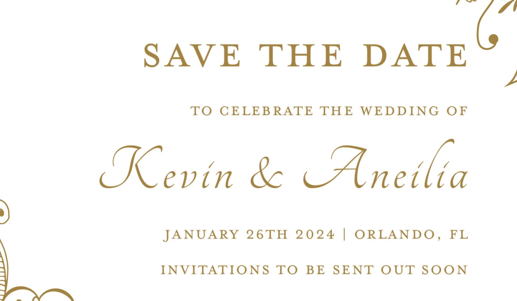 The Wedding Website of Aneilia Persad and Kevin Medford