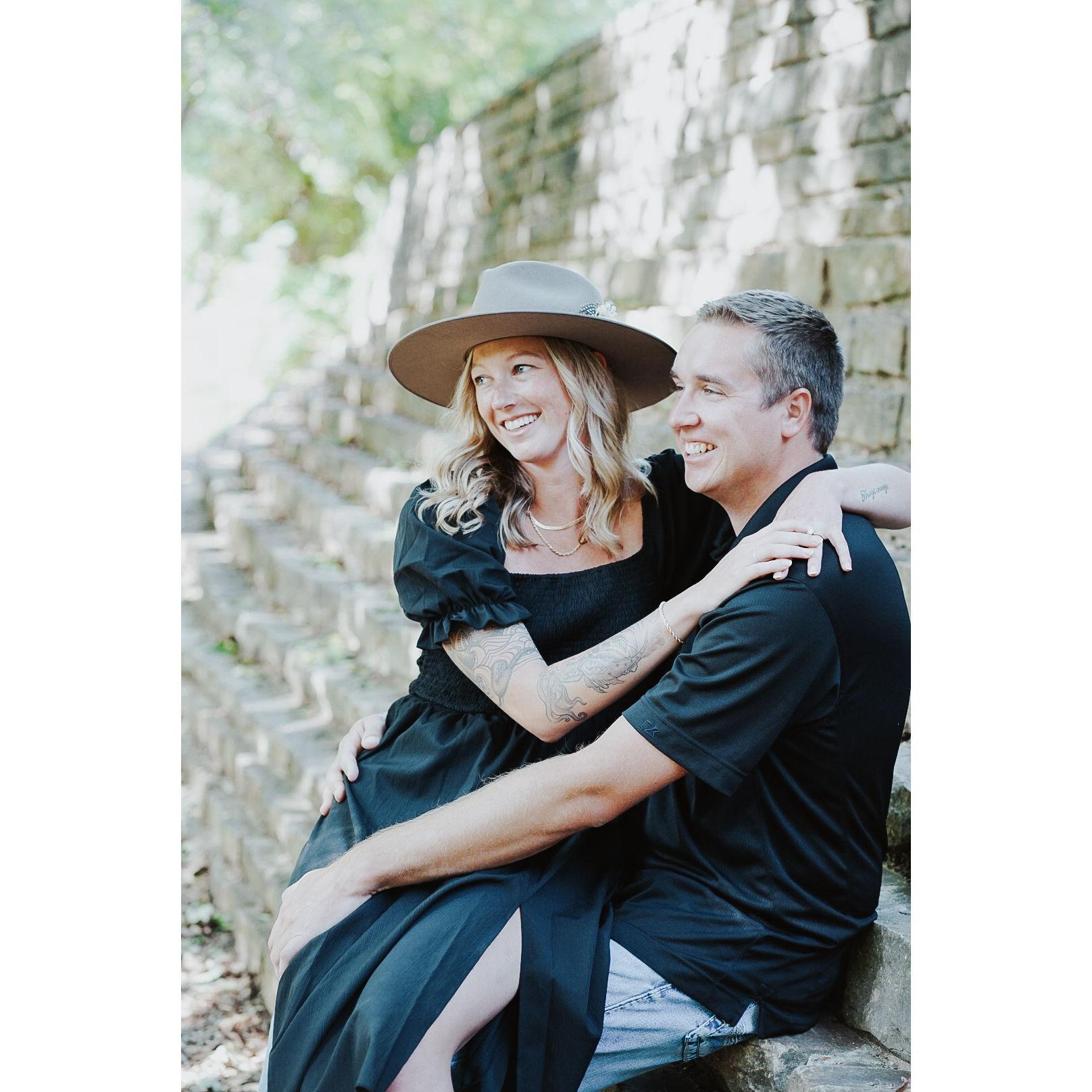 Fun Fact: Our save the date photos and each photo on this website that matches this black western theme were actually shot in Texas while we were down south for a wedding!