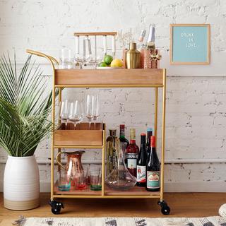 Bar Cart With Tray