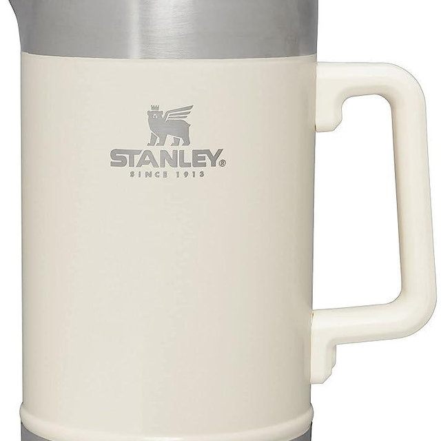 Stanley French Press 48oz with Double Vacuum Insulation, Stainless Steel Wide Mouth Coffee Press, Large Capacity, Ergonomic Handle, Dishwasher Safe