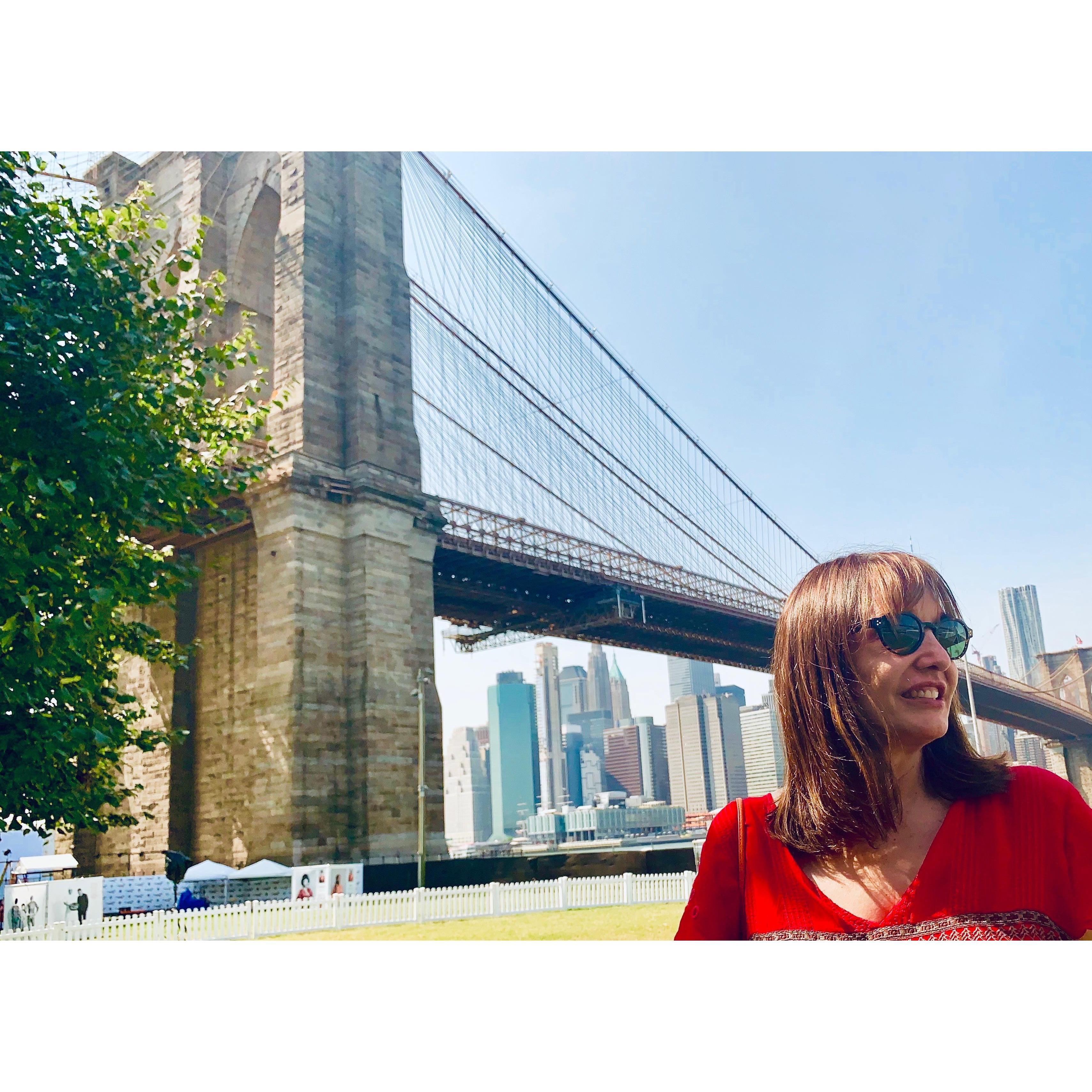 ... at the Brooklyn Bridge, '19