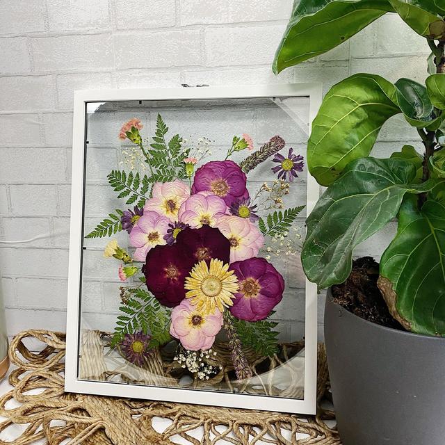 Pressed Bouquet Preserved in Frame