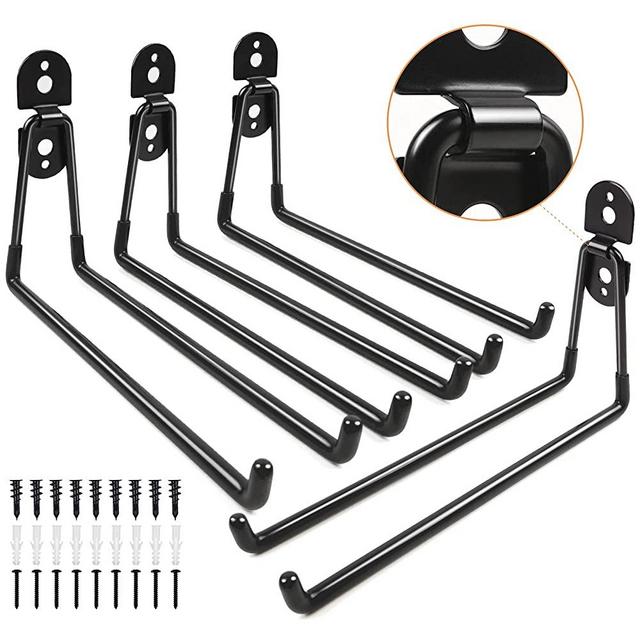 Sposuit Garage Hook Heavy Duty - 11 inch Large Garage Ladder Hooks for Hanging, Utility Wall Mount Tool Hanger Storage Hooks for Organizer Garden, Pool Tool, Bike, Folding Chair