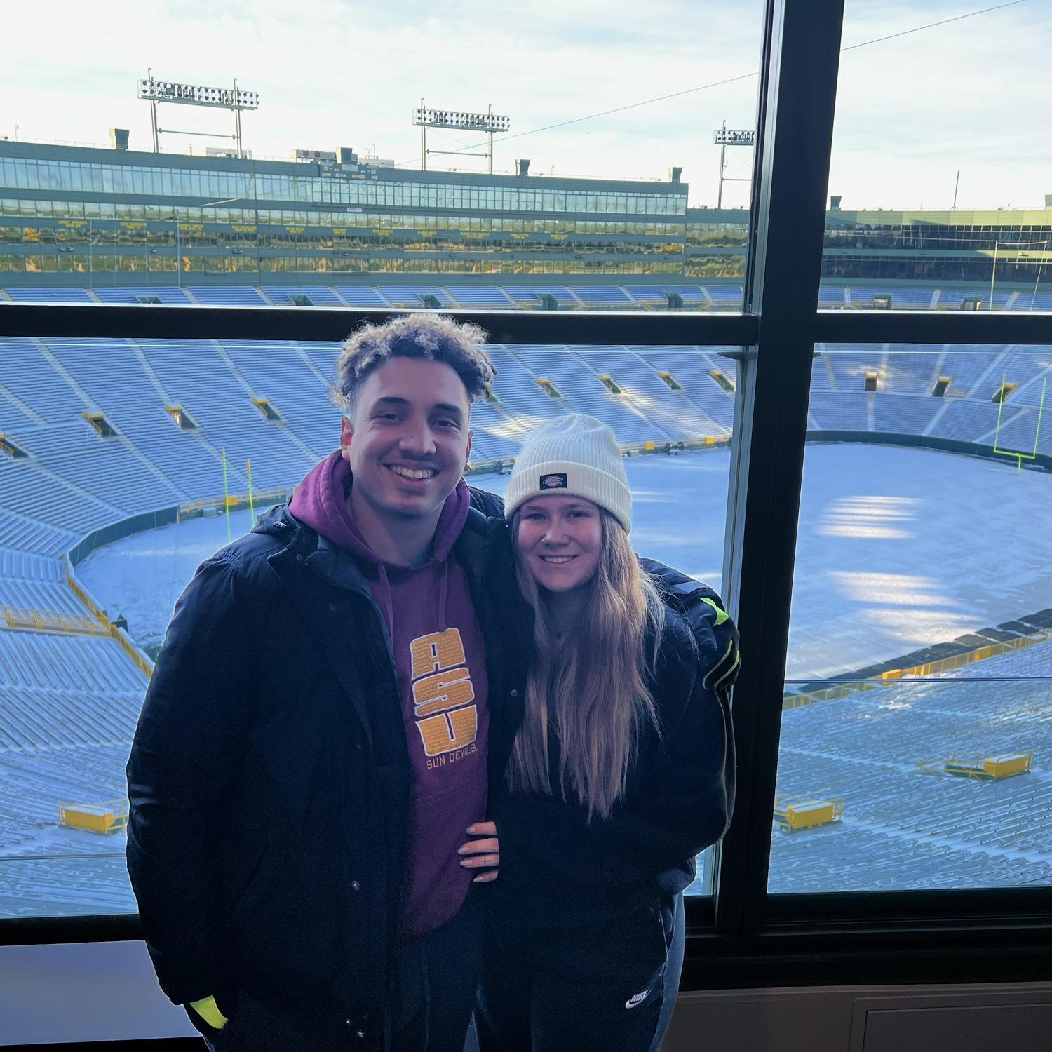 Touring Lambeau field!
