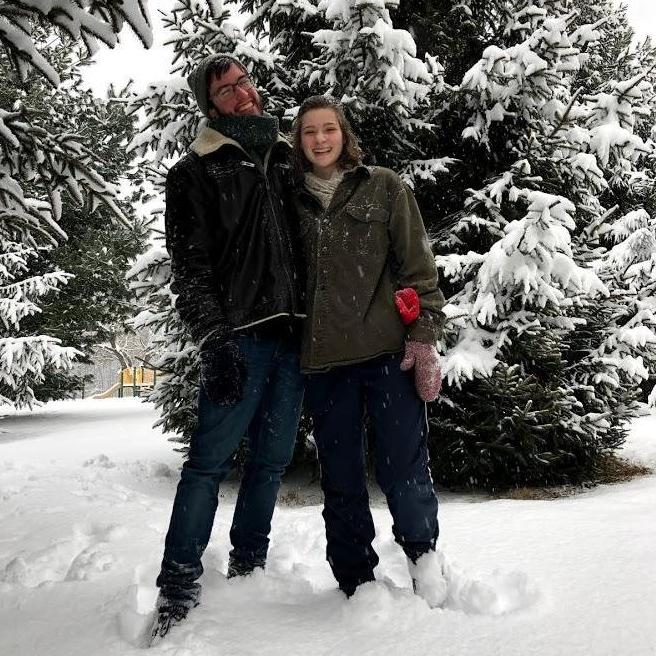 Our first snow day together
