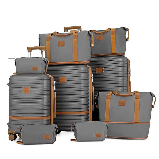 Joyway Luggage Set 3 Piece Suitcase Sets with Spinner Wheel,Hardside Expandable Travel Laggage with TSA Lock