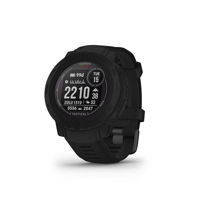 Garmin Instinct 2 Solar, Tactical-Edition, GPS Outdoor Watch, Solar Charging Capabilities, Multi-GNSS Support, Tracback Routing, Black