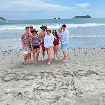 Costa Rica with Lauren's family