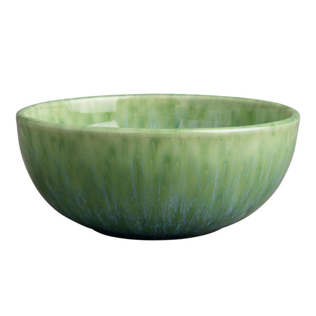 Green and Blue Pacifica Reactive Glaze Bowl