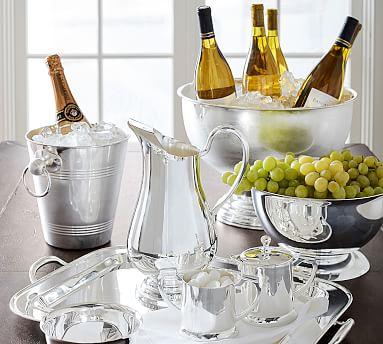 Polished Silver Large Champagne Holder