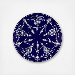 Empire Pearl Indigo Accent Plate