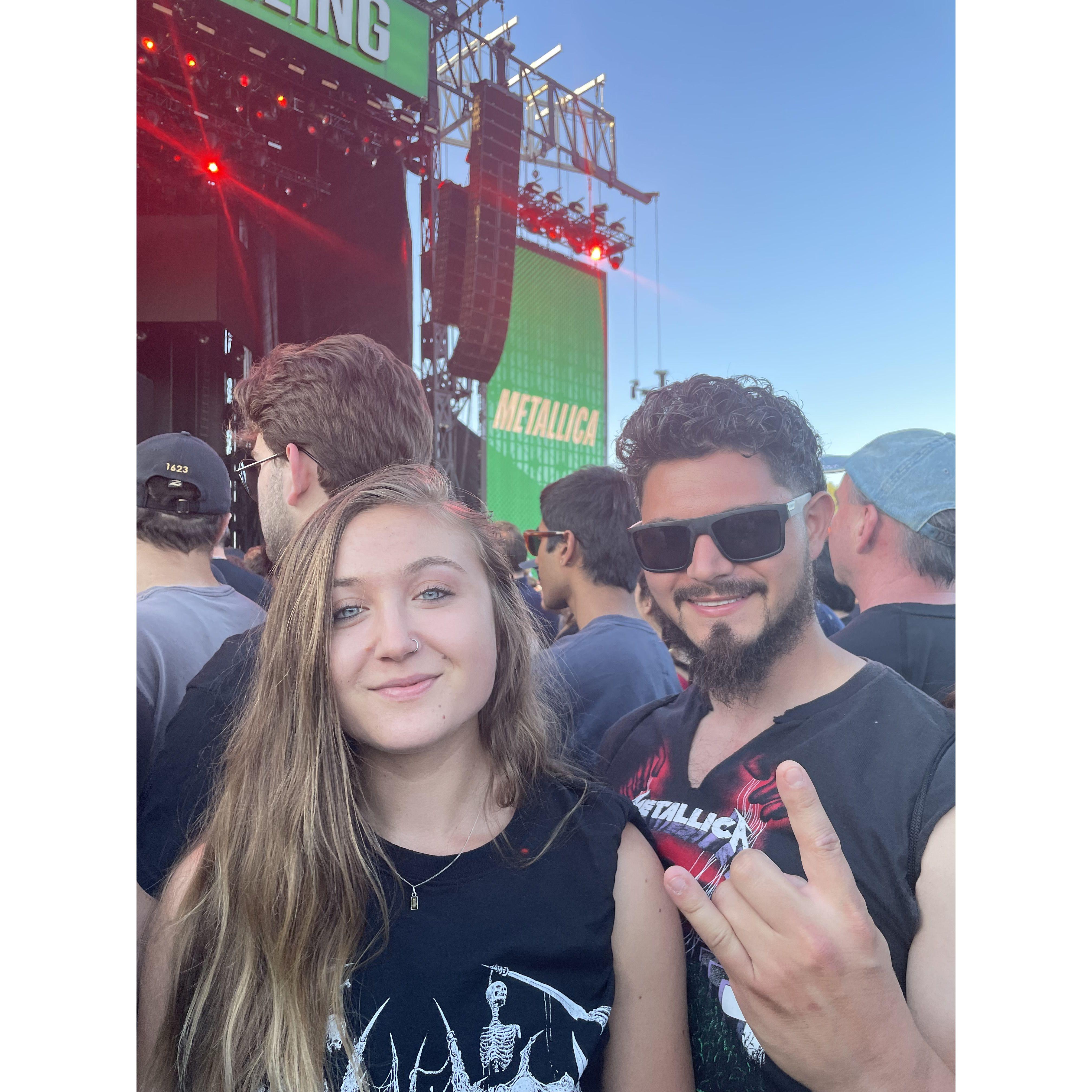 First weekend we officially became a couple we saw Metallica at Boston Calling!