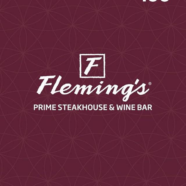 Bloomin’ Brands Flemings Prime Steakhouse & Wine Bar Restaurant Gift Card $100