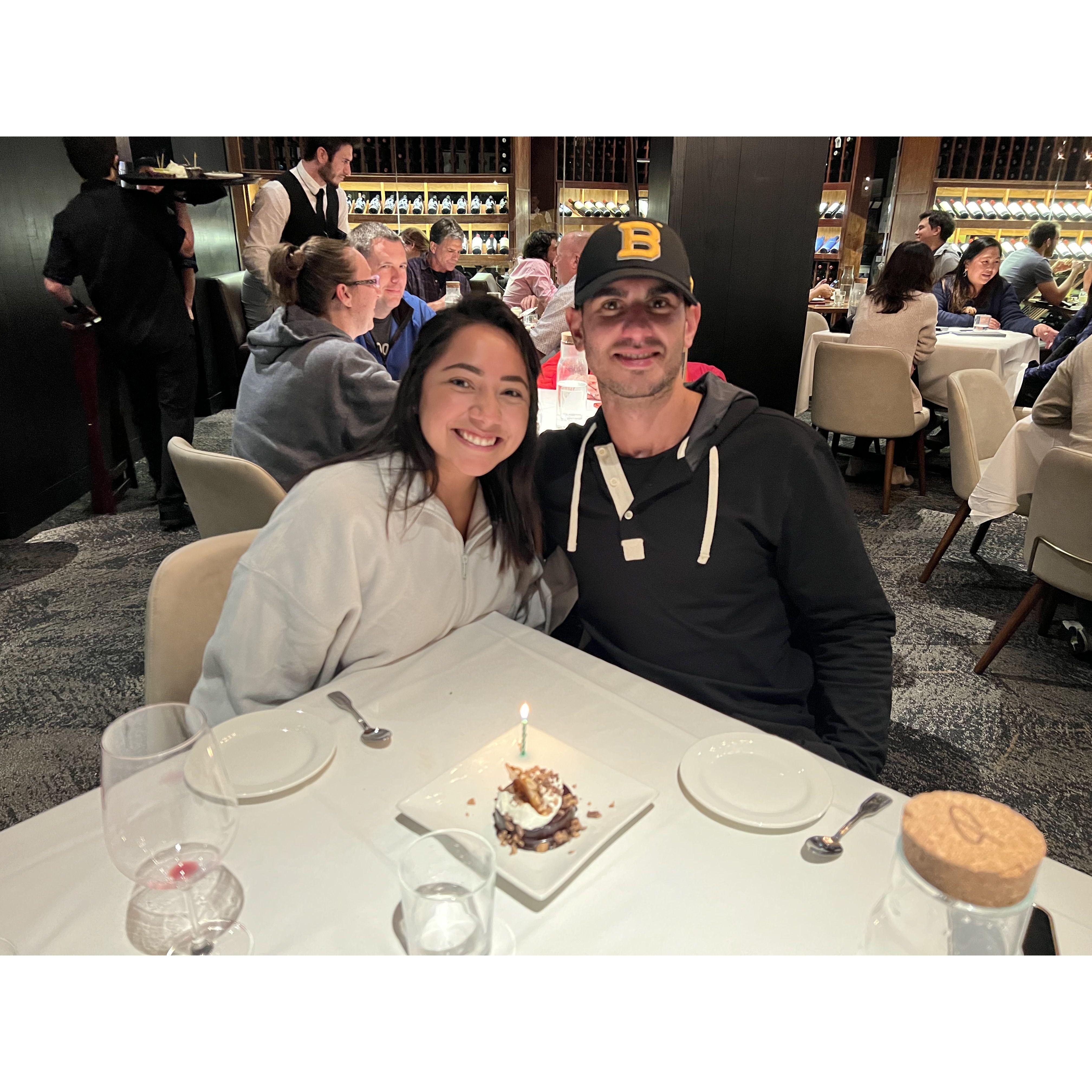 Bryce's birthday lunch in 22'