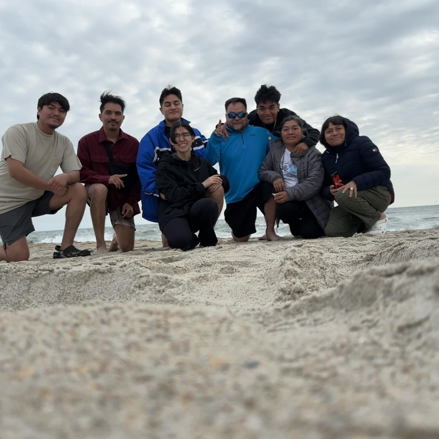 March 18th of 2024.
David’s family came to visit for his return from the deployment, we took a trip to the beach.(it was extremely cold for no reason)