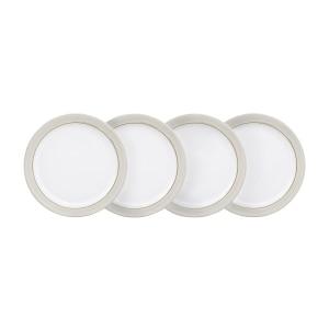 Natural Canvas Set of 4 Medium Plates