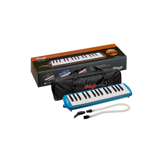 Stagg 32 Key Melodica with Gig Bag Blue