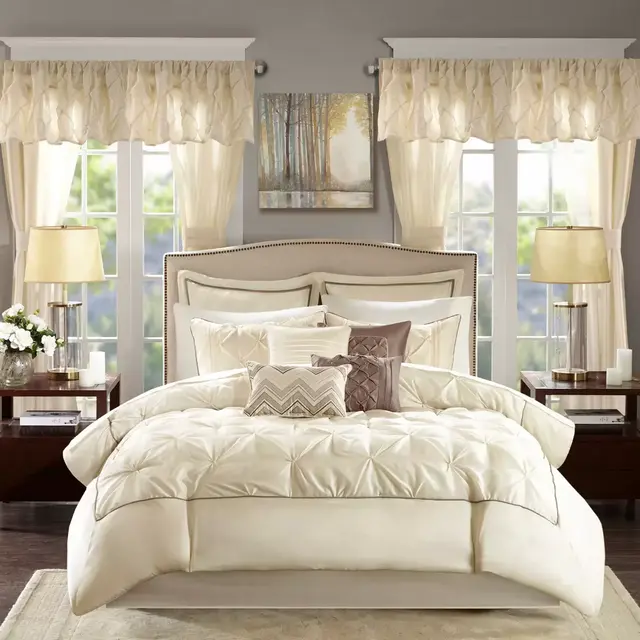 Madison Park® Essentials Joella 24-Piece King Comforter Set in Ivory